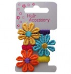 9494<br>Gomas flores textil<br>3 pzs. 2 colores